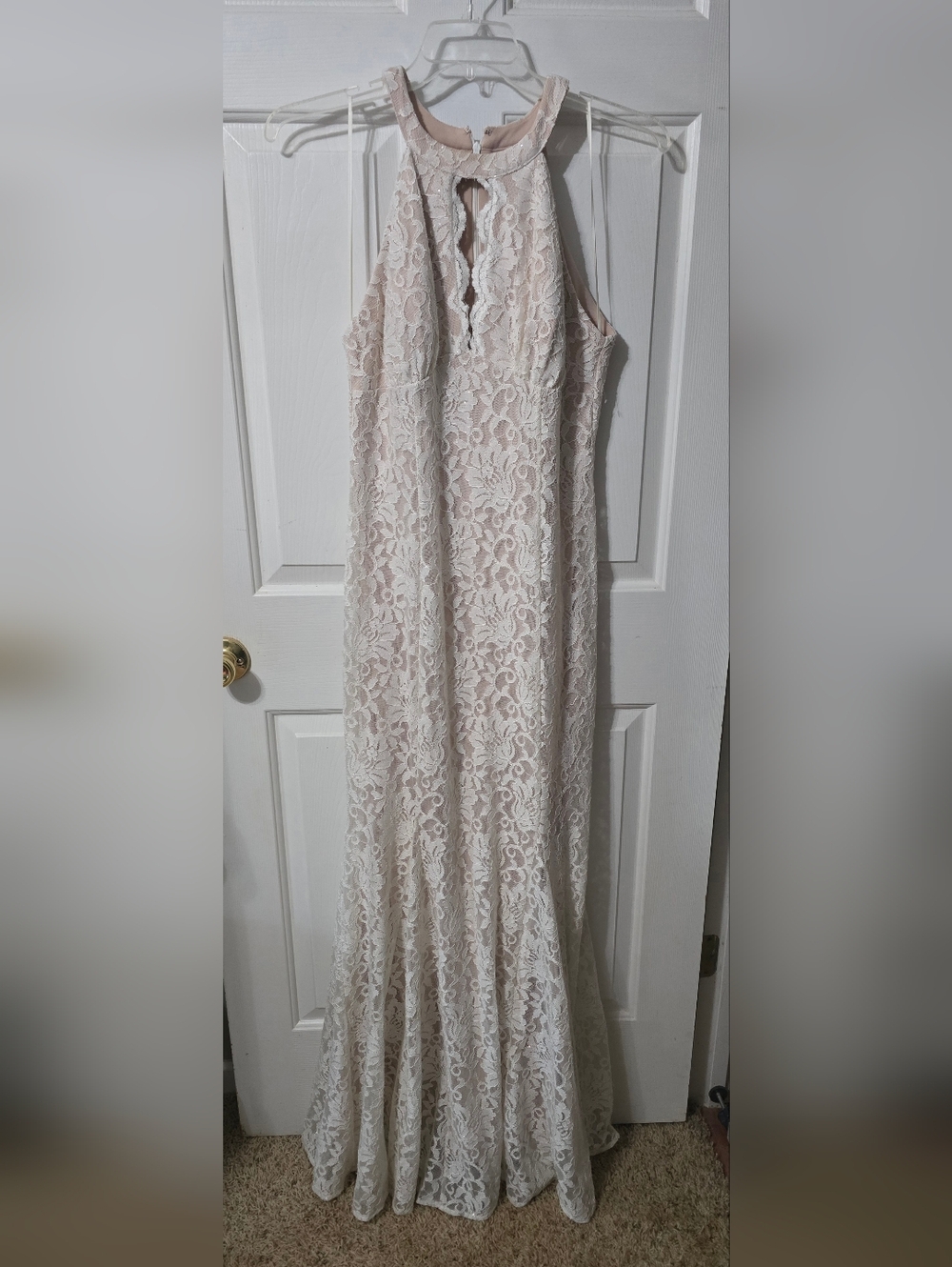 Ivory Lace Maxi Dress